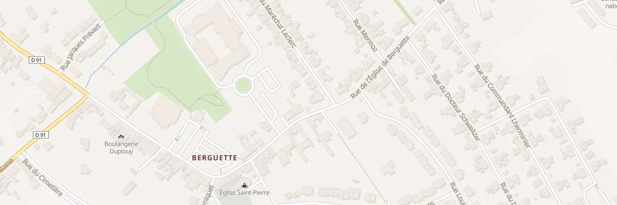 Plan du 39 Rue de l’Eglise de Berguette à Isbergues