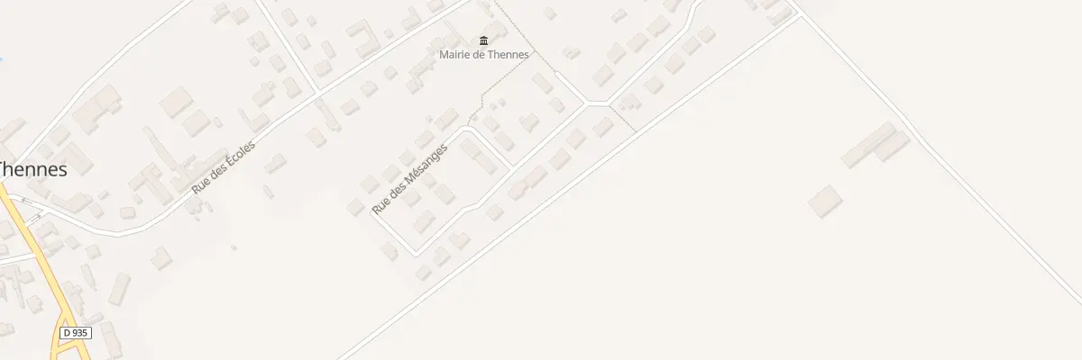 Plan du 17 Rue des Mésanges à Thennes