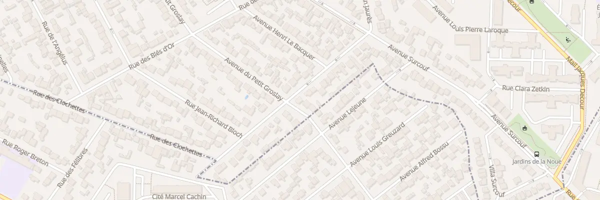 Plan du 25 Rue des Mascottes au Blanc-Mesnil