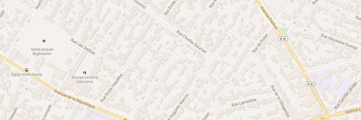 Plan du 40 Rue Richard Wagner au Blanc-Mesnil