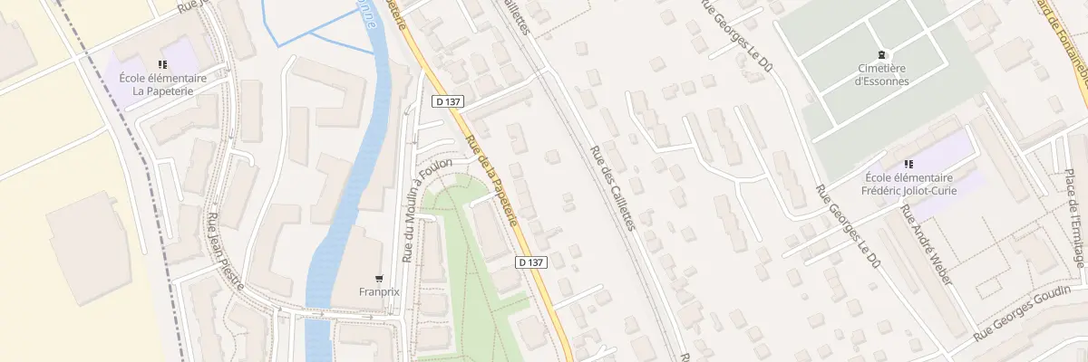 Plan du 123 Rue de la Papeterie à Corbeil-Essonnes