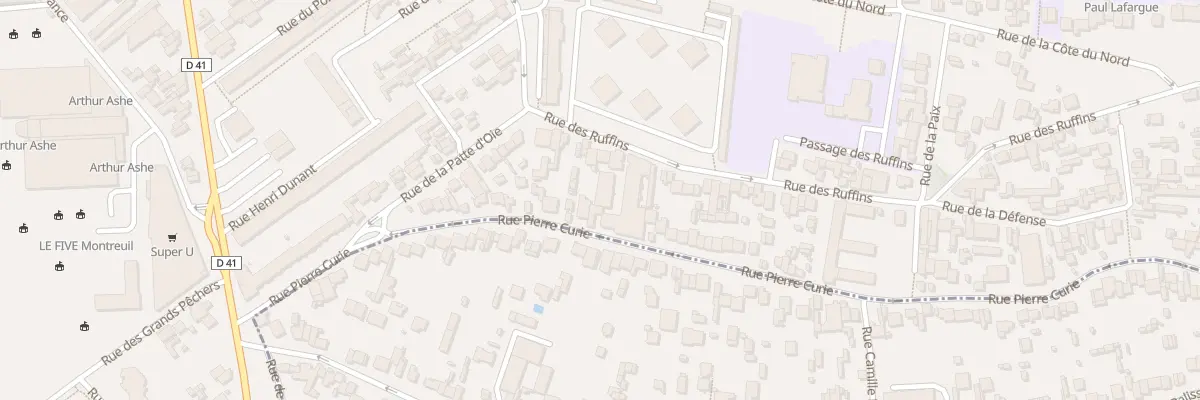 Plan du 44 Rue Pierre Curie à Montreuil