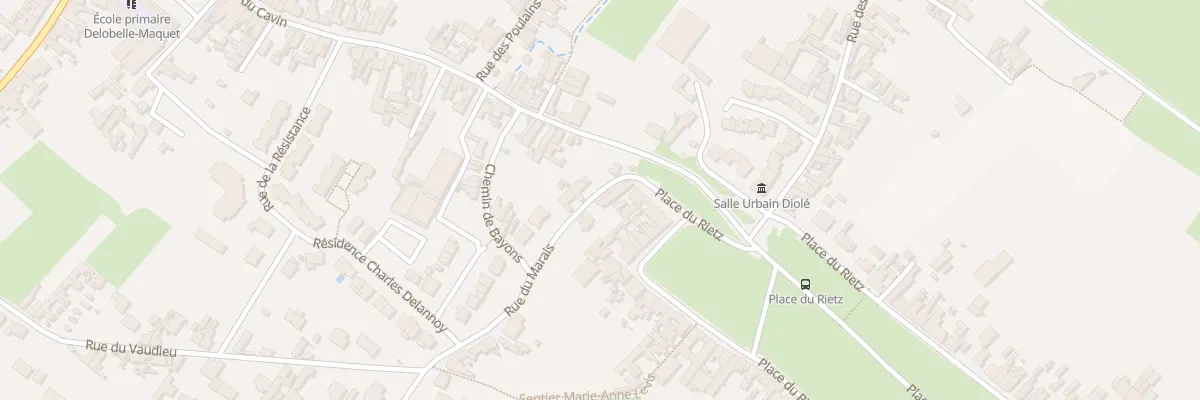 Plan du 1 Rue du Marais à Burbure