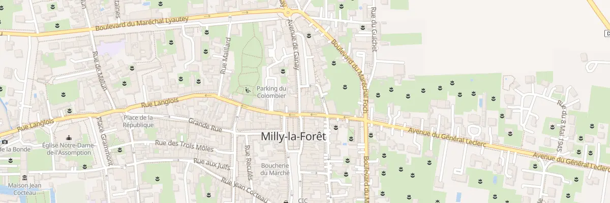 Plan du 63 Rue Langlois à Milly-la-Forêt