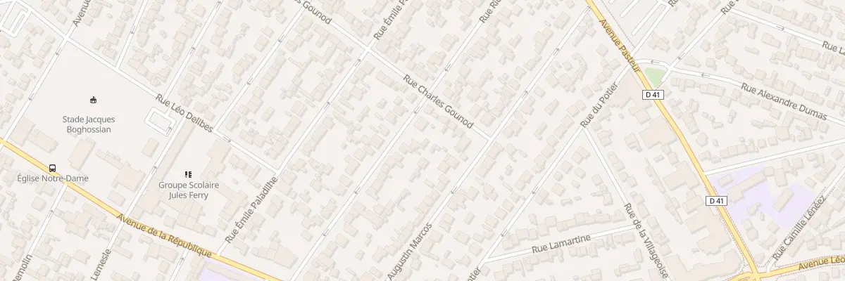 Plan du 42 Rue Richard Wagner au Blanc-Mesnil