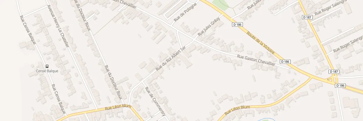 Plan du 1 Rue Albert 1er à Isbergues