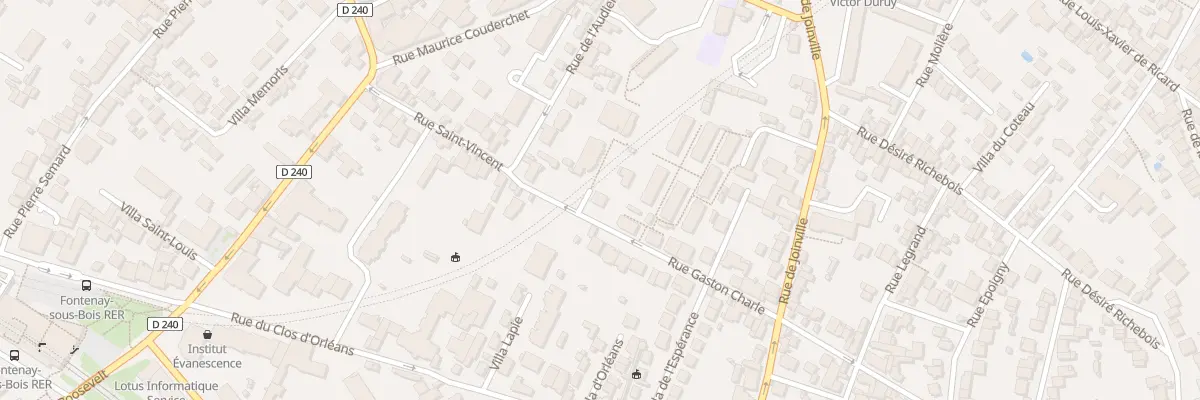 Plan du 5 Rue Gaston Charle à Fontenay-sous-Bois