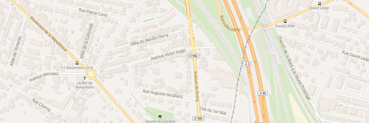 Plan du 89 Av de Rosny à Noisy-le-Sec