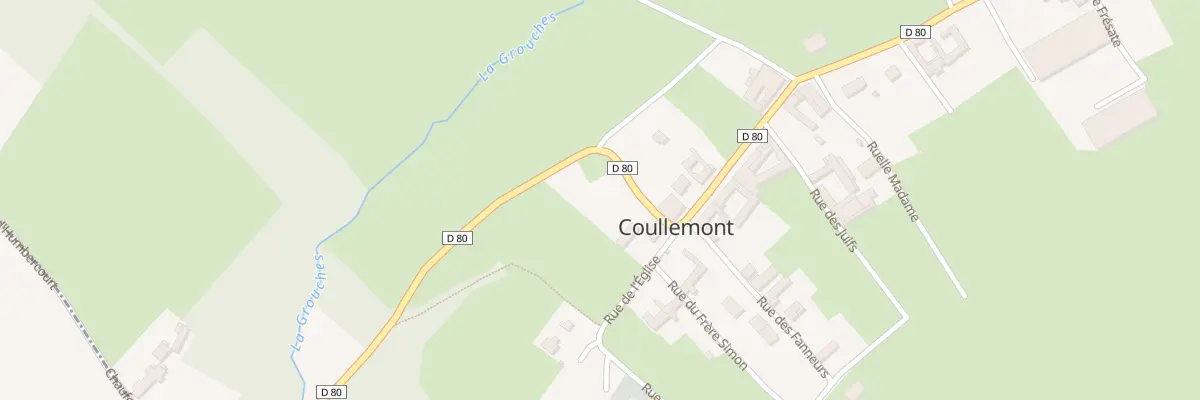 Plan du 7 Rue d’Humbercourt à Coullemont