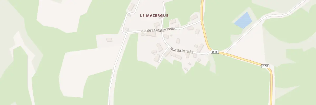 Plan du 15 Rue du Paradis - Le Mazergue à Saint-Merd-la-Breuille