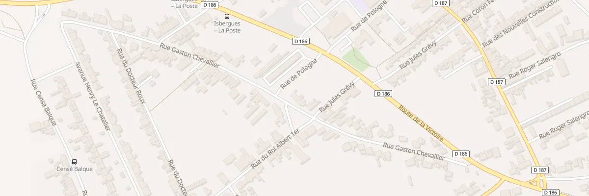 Plan du 379 Rue Gaston Chevallier à Isbergues