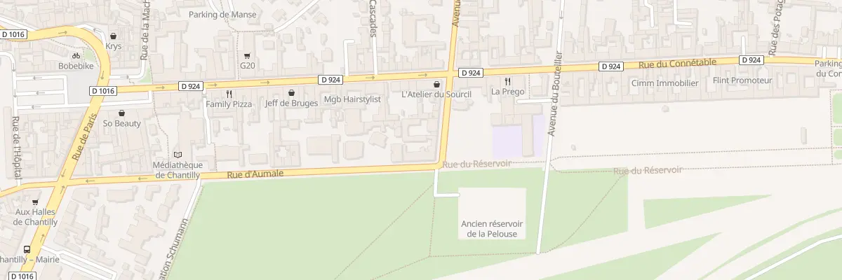Plan du 3 Av de Condé à Chantilly
