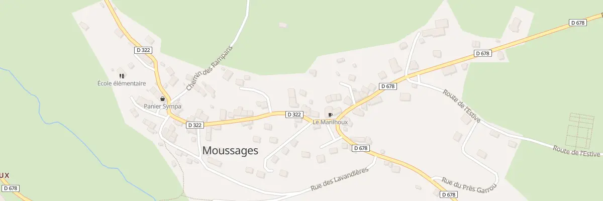 Plan du 5107 Le Bourg à Moussages
