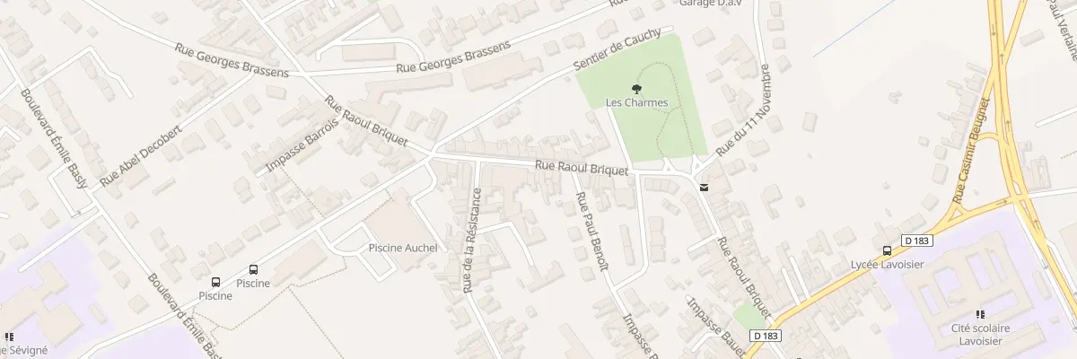 Plan du 59 Rue Raoul Briquet à Auchel