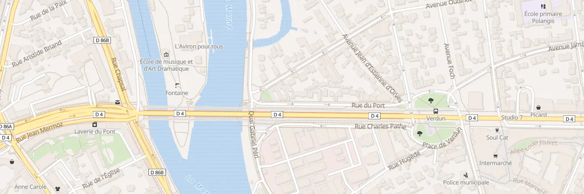 Plan du 7 Rue du Port à Joinville-le-Pont