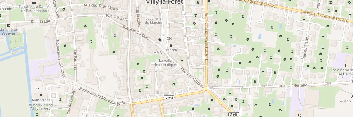 Plan du 47 Rue Jean Cocteau à Milly-la-Forêt