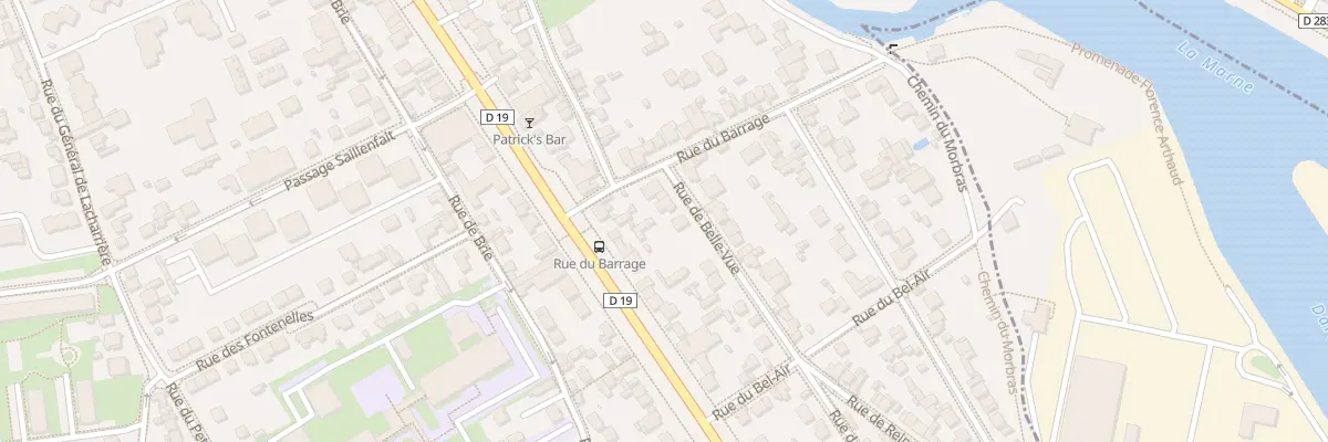 Plan du 8 Rue de Bellevue à Créteil