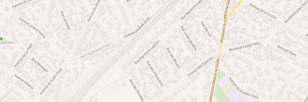 Plan du 14 Rue Raymond Lapchin à Goussainville