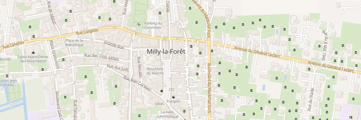 Plan du 20 Rue Charles Cochin à Milly-la-Forêt