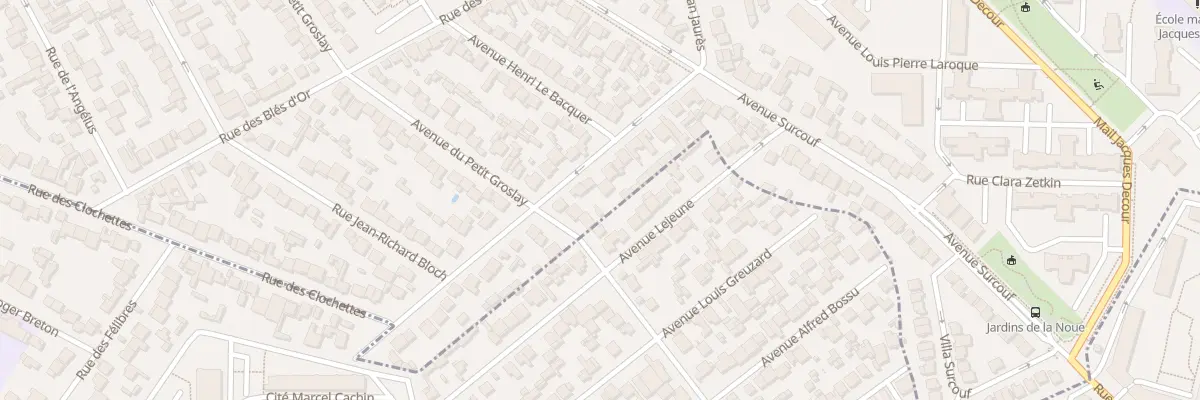 Plan du 21 Rue des Mascottes au Blanc-Mesnil