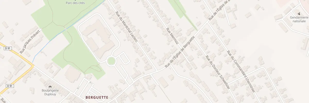 Plan du 4 Rue du Marechal Leclerc à Isbergues