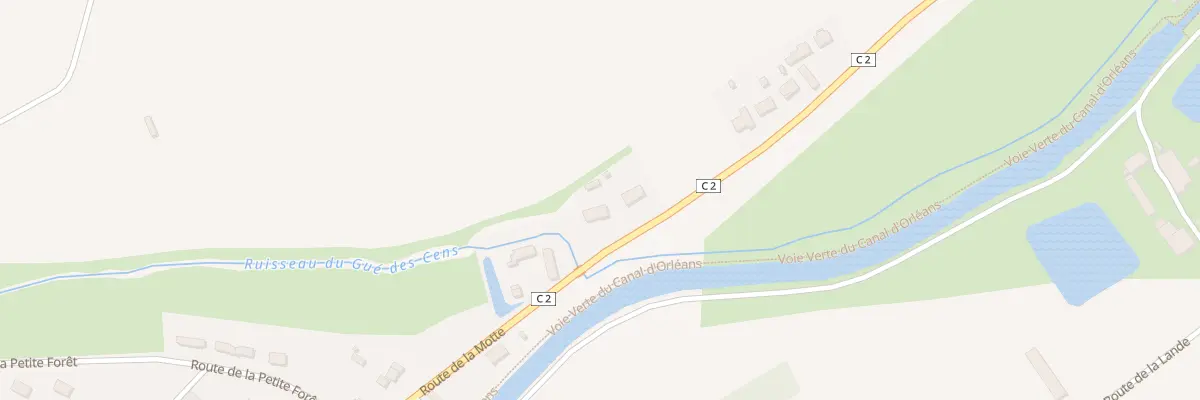Plan du 25 Rte de la Motte à Coudroy