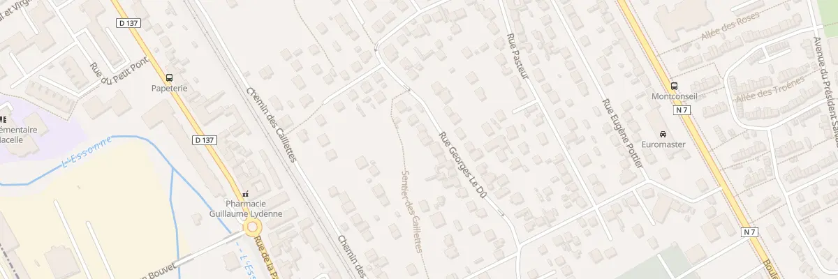 Plan du 72 Rue Georges le Dû à Corbeil-Essonnes