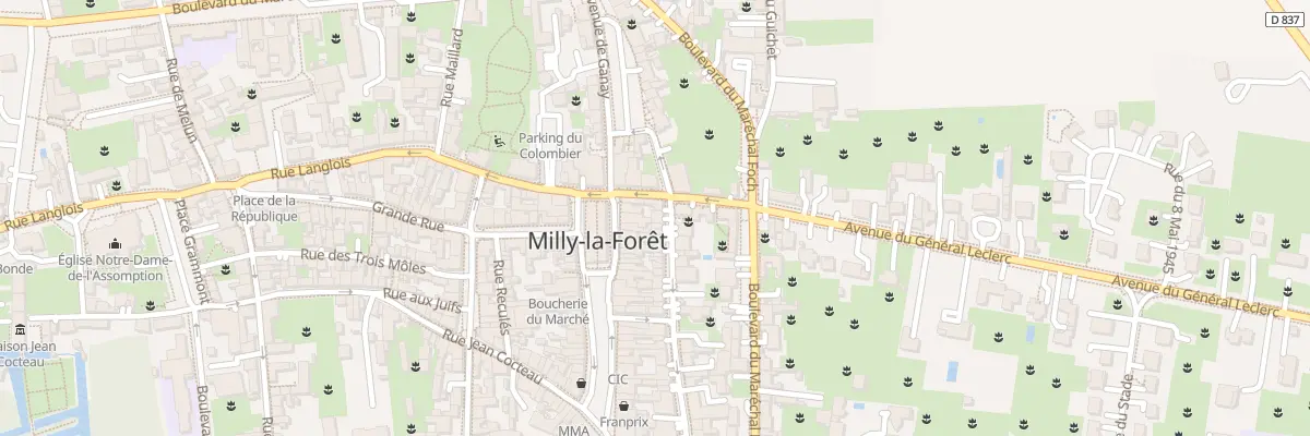 Plan du 4 Rue Charles Cochin à Milly-la-Forêt