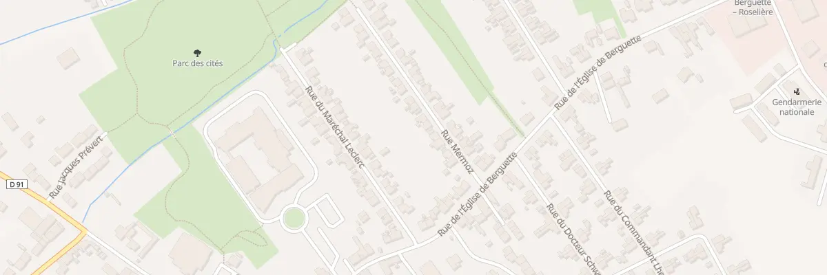 Plan du 9 Rue Mermoz à Isbergues