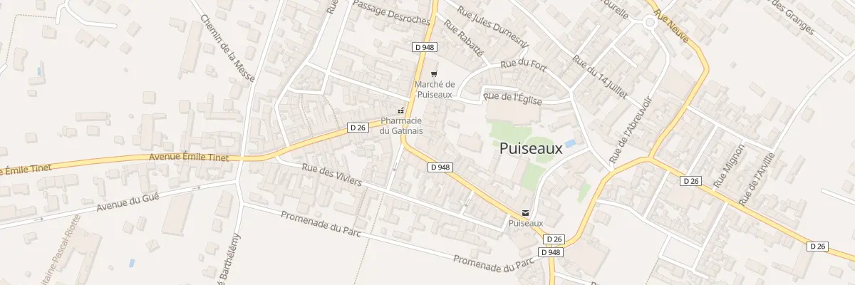 Plan du 11 Pl de la République à Puiseaux
