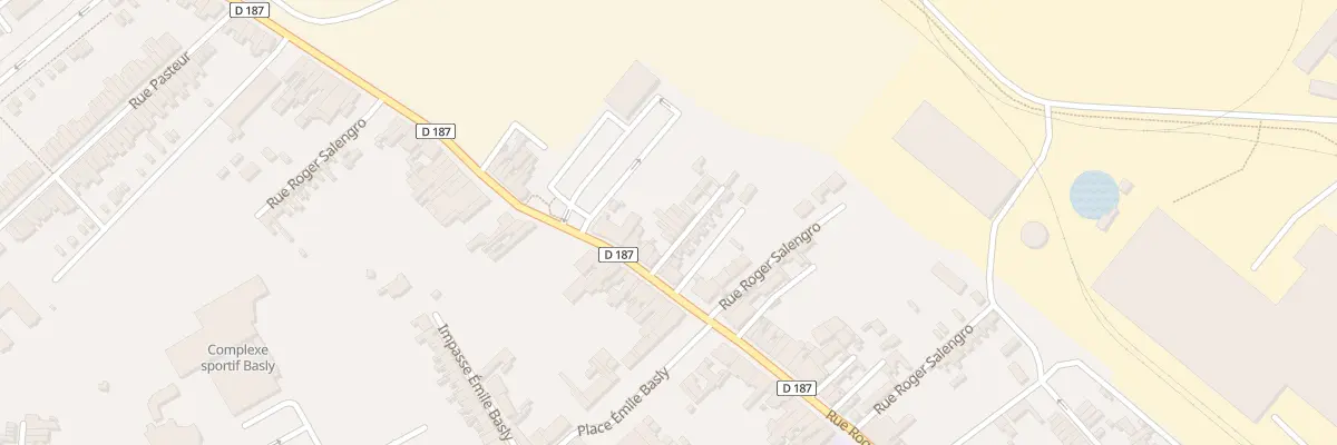 Plan du 25 Rue Roger Salengro à Isbergues