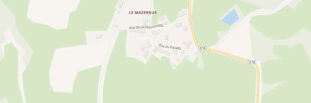 Plan du 7 Rue du Paradis - Le Mazergue à Saint-Merd-la-Breuille