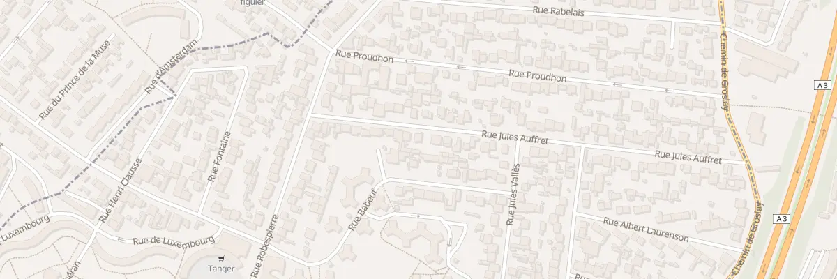 Plan du 24 Rue Jules Auffret à Bobigny