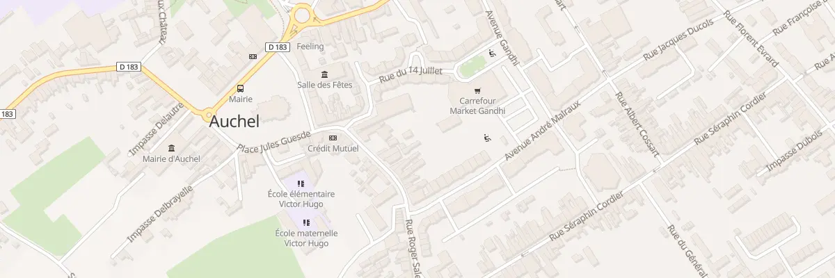 Plan du 25 Rue Roger Salengro à Auchel