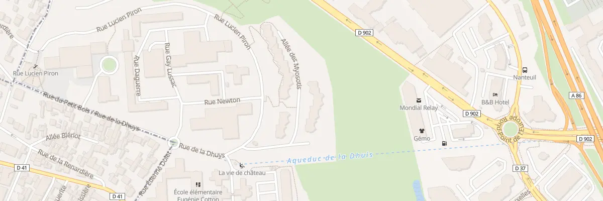 Plan du 7 All des Myosotis à Rosny-sous-Bois