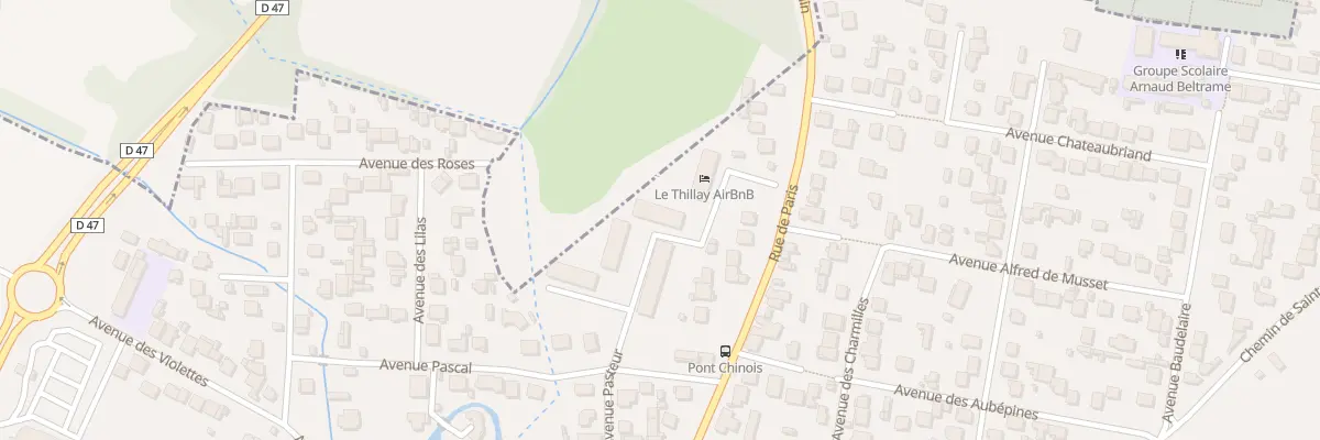 Plan du 123B Rue de Paris au Thillay