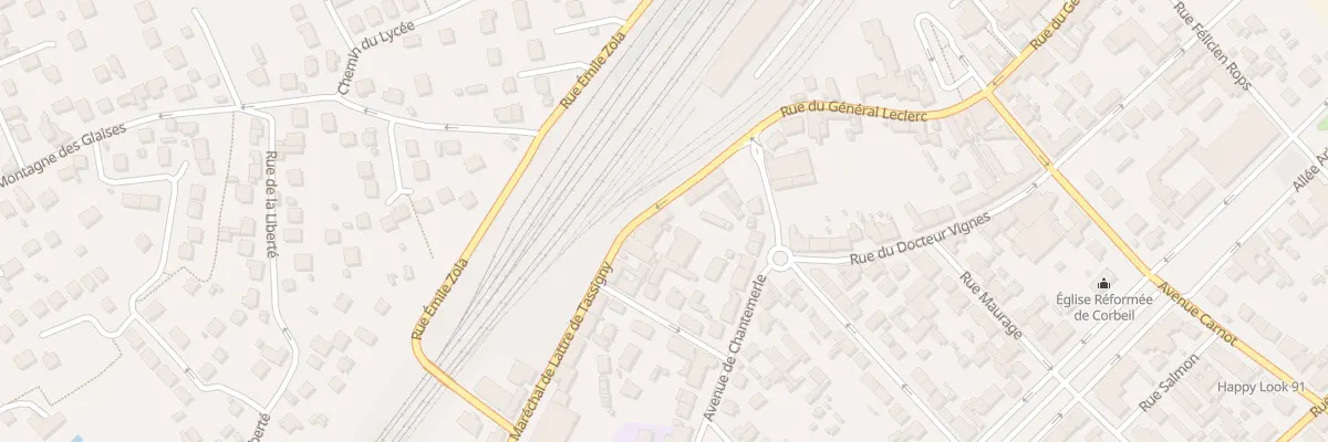 Plan du 11 Rue Mar de Lattre de Tassigny à Corbeil-Essonnes