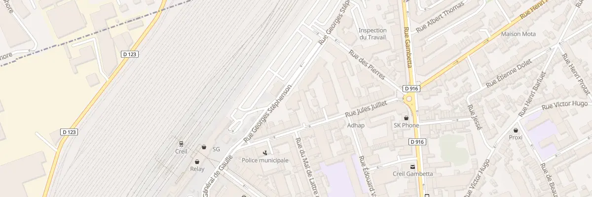 Plan du 15 Rue Georges Stephenson à Creil