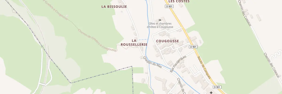 Plan du 5408A Cougousse à Salles-la-Source