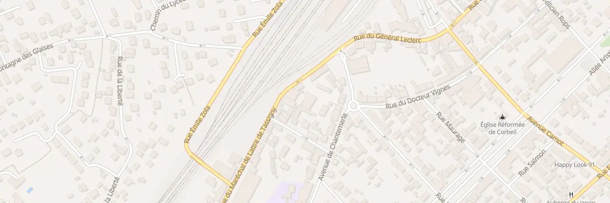 Plan du 13 Rue Mar de Lattre de Tassigny à Corbeil-Essonnes