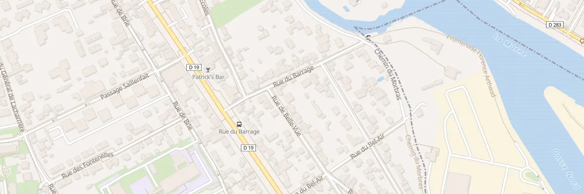 Plan du 3 Rue de Bellevue à Créteil