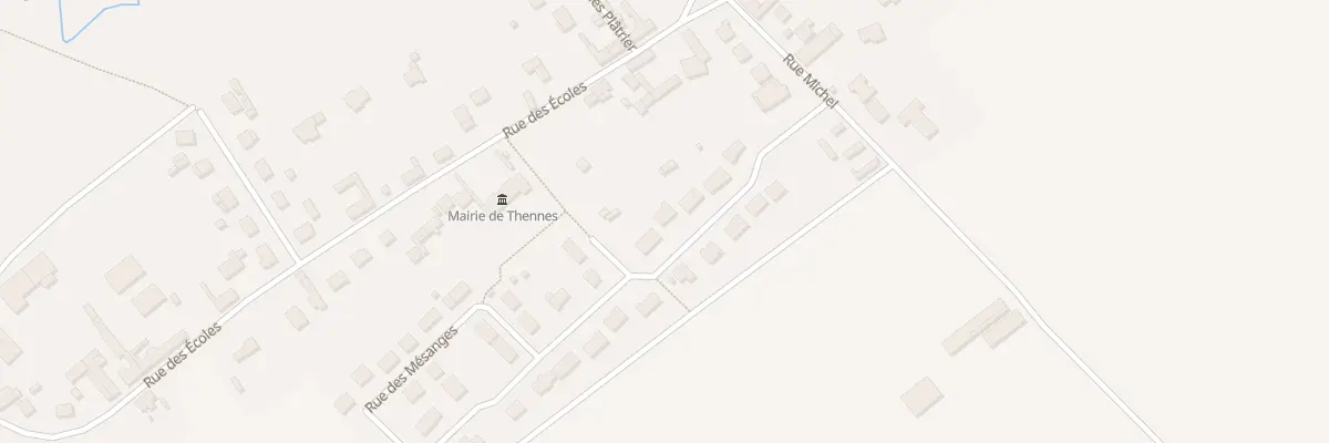 Plan du 8 Rue des Mésanges à Thennes