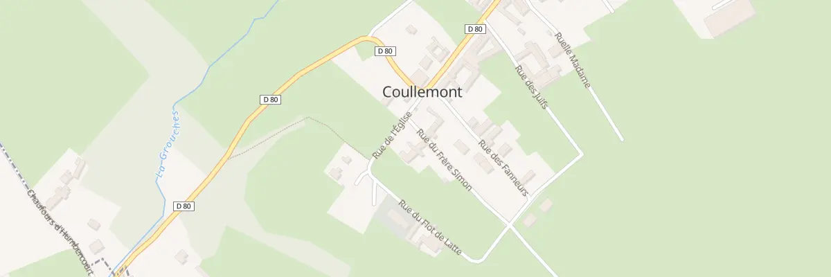 Plan du 3 Rue de l’Eglise à Coullemont
