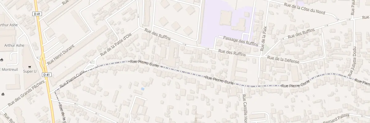 Plan du 58 Rue Pierre Curie à Montreuil