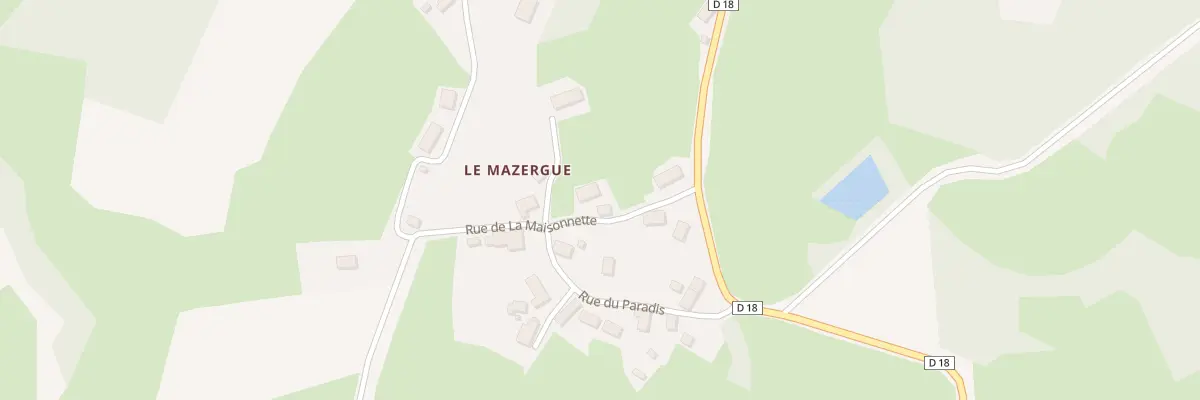 Plan du 5100 Le Mazergue à Saint-Merd-la-Breuille