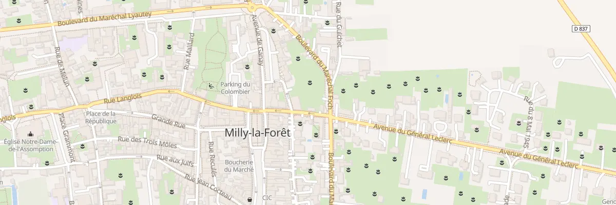Plan du 1 Rue Charles Cochin à Milly-la-Forêt
