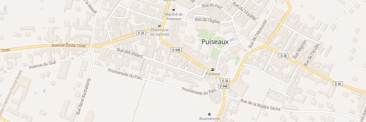 Plan du 35 Rue des Viviers à Puiseaux