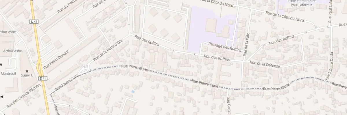 Plan du 94B Rue des Ruffins à Montreuil