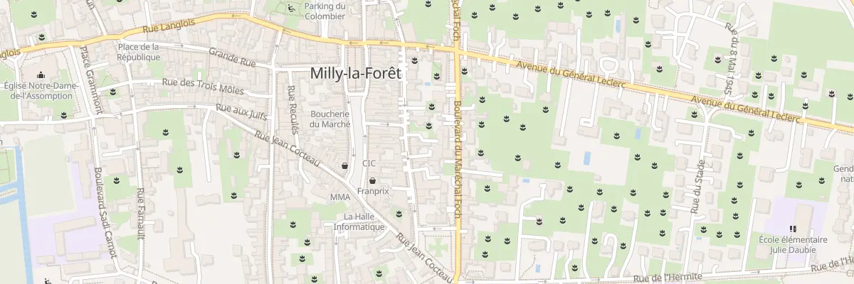 Plan du 15 Rue Charles Cochin à Milly-la-Forêt