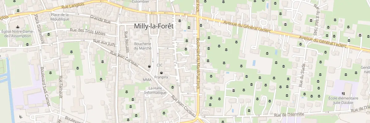 Plan du 17 Rue Charles Cochin à Milly-la-Forêt